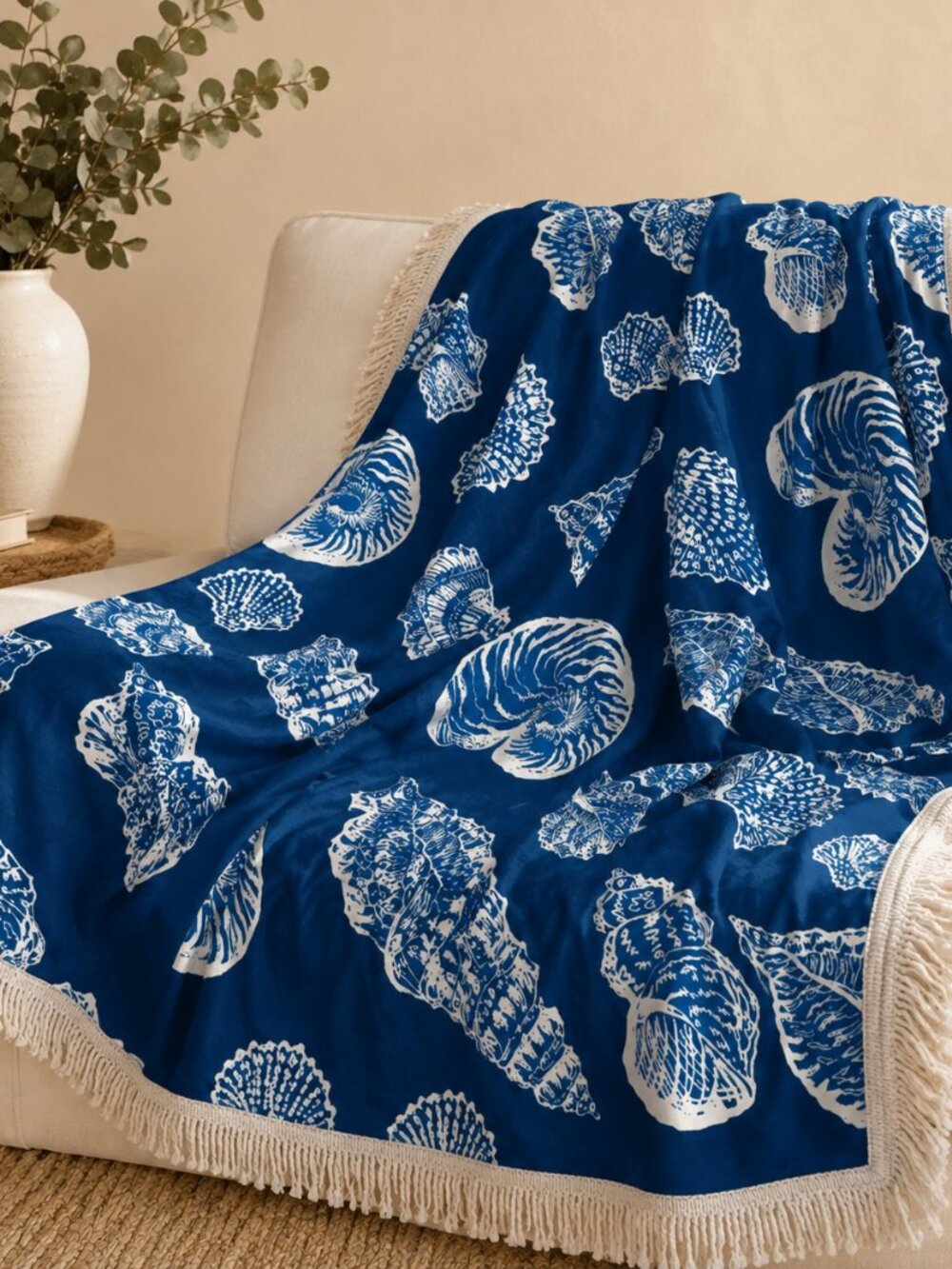 Lilly Pulitzer Blanket Blue/White